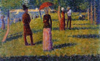 喬治 脩拉 La Grande Jatte, The Rope-Colored Skirt